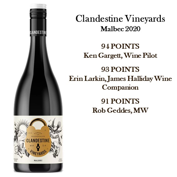 Clandestine Vineyards Malbec 2020