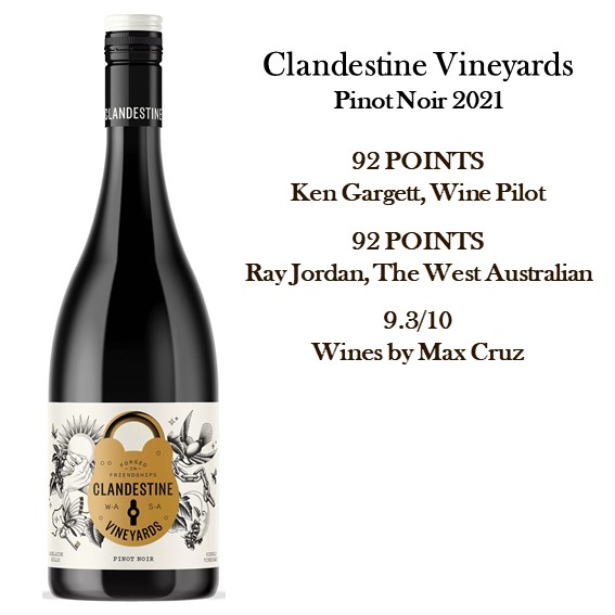 Clandestine Vineyards Pinot Noir 2021 – Adelaide Hills, Australia