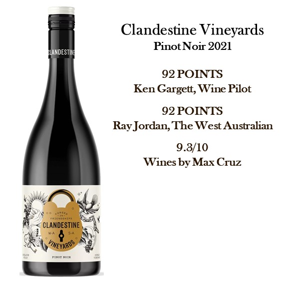 Clandestine Vineyards Pinot Noir 2021 White