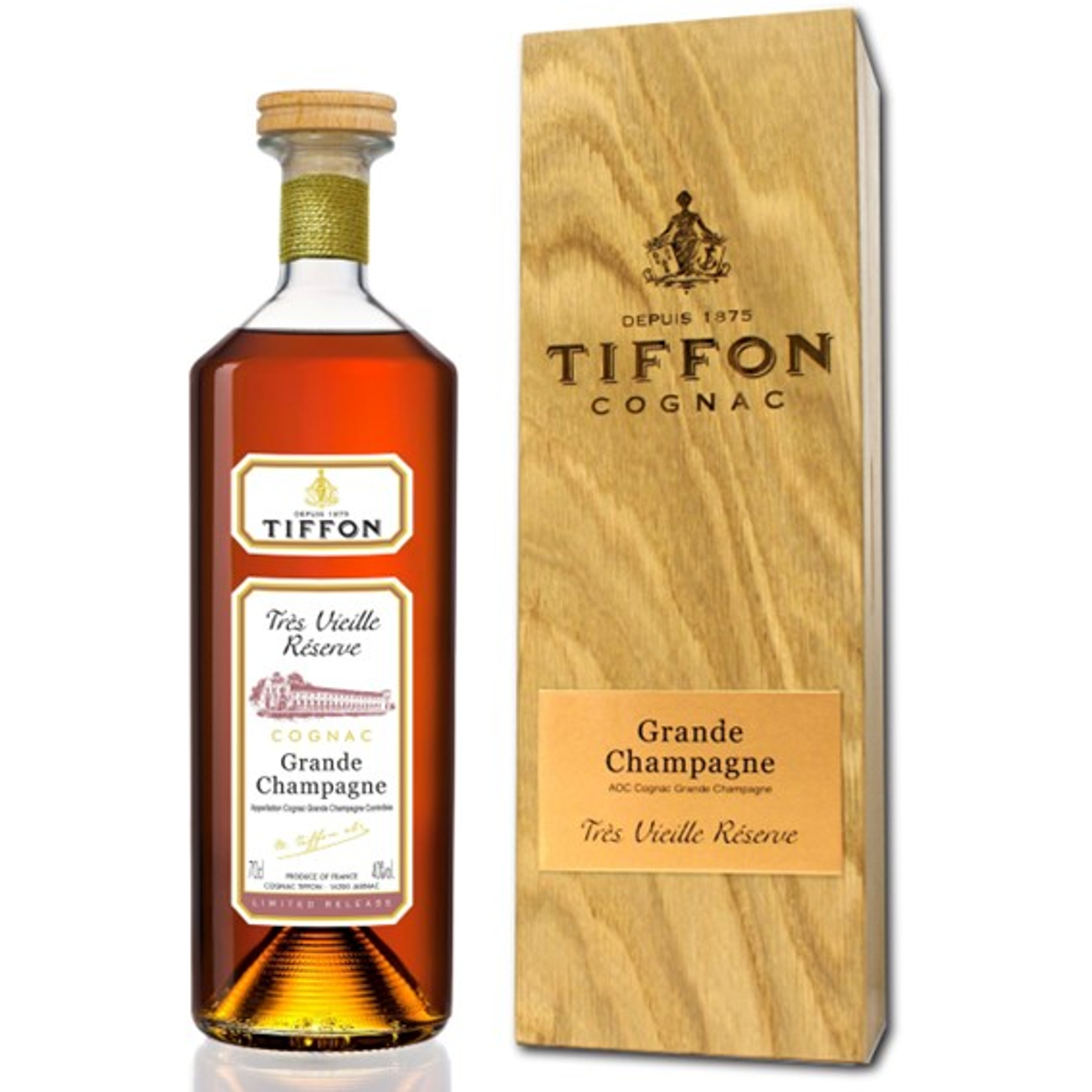 Tiffon Single Cru Grande Champagne Tres Vieille Reserve Cognac – France