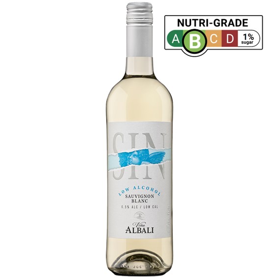 Vina Albali Low Alcohol / De-Alcoholised White Wine – Sauvignon Blanc – Spain