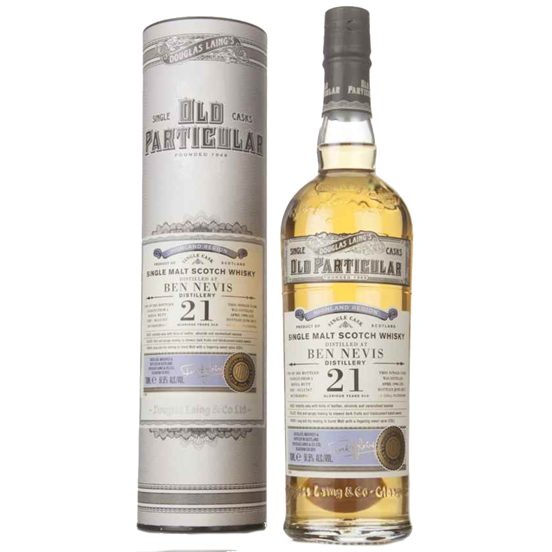 Old Particular Ben Nevis 21 Years Single Cask Single Malt Whisky – Highland Scotland