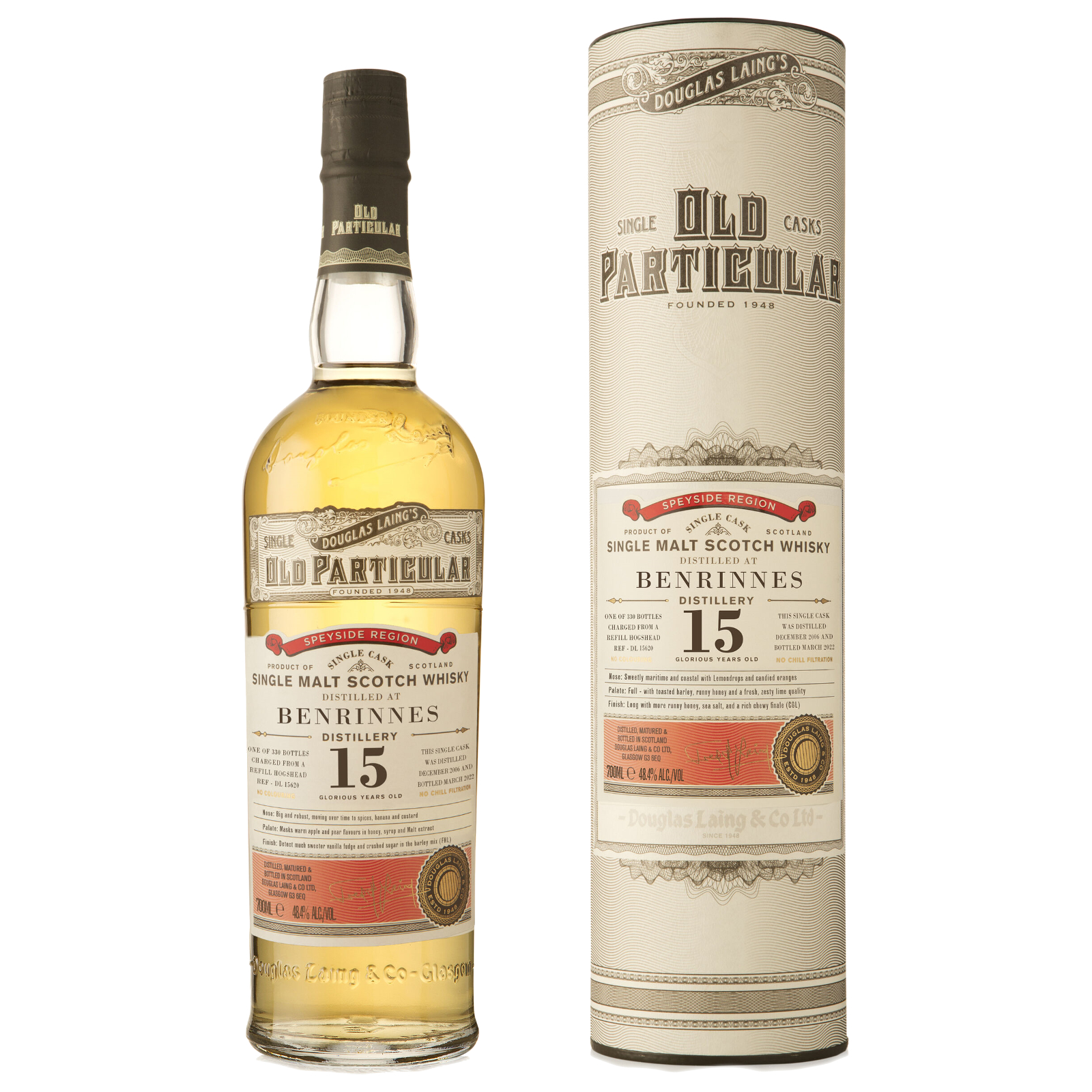 Old Particular Benrinnes 15 Years Single Cask Single Malt Whisky – Speyside Scotland