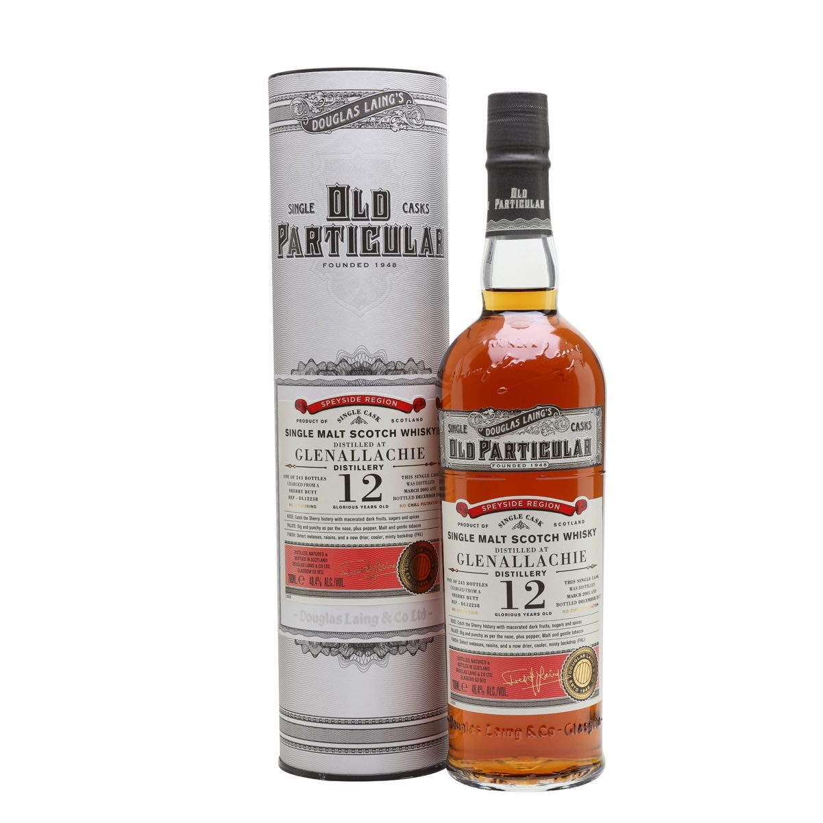 Old Particular Glenallachie 12 Years Sherry Single Cask Single Malt Whisky – Speyside Scotland