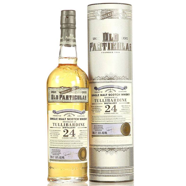 Old Particular Tullibardine 24 Years Single Cask Single Malt Whisky – Highland Scotland