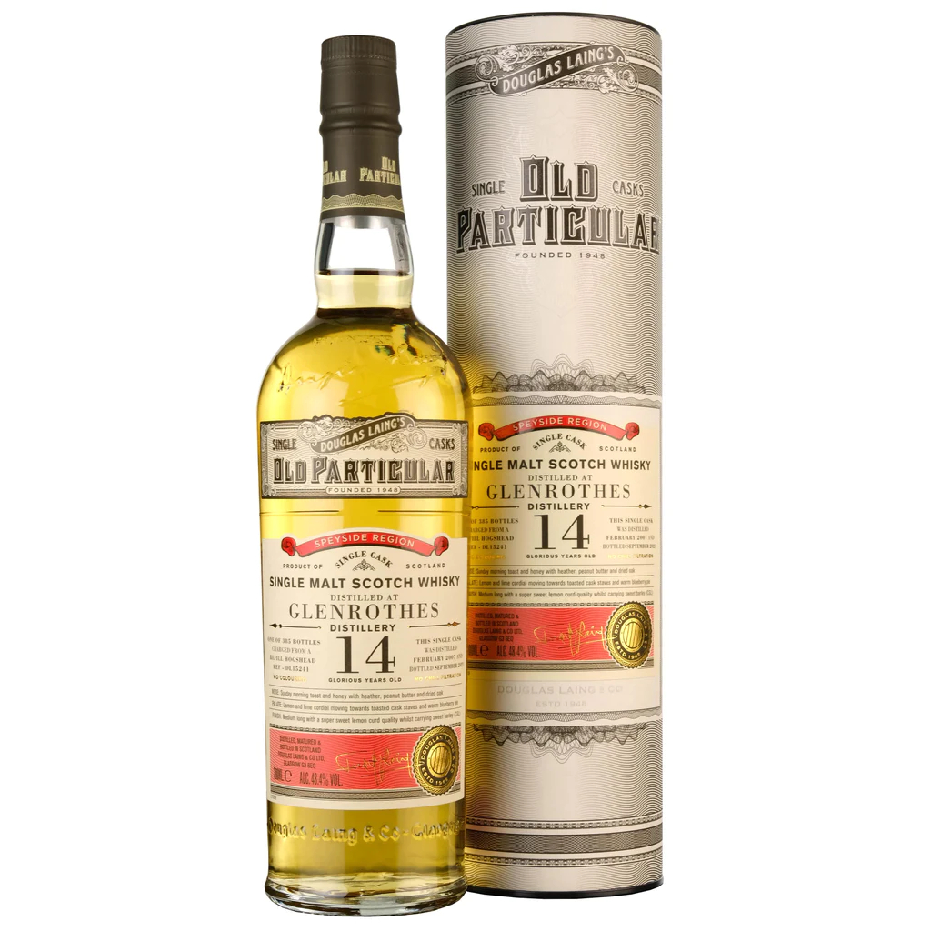 Old Particular Glenrothes 14 Years Single Cask Malt Whisky – Speyside Scotland