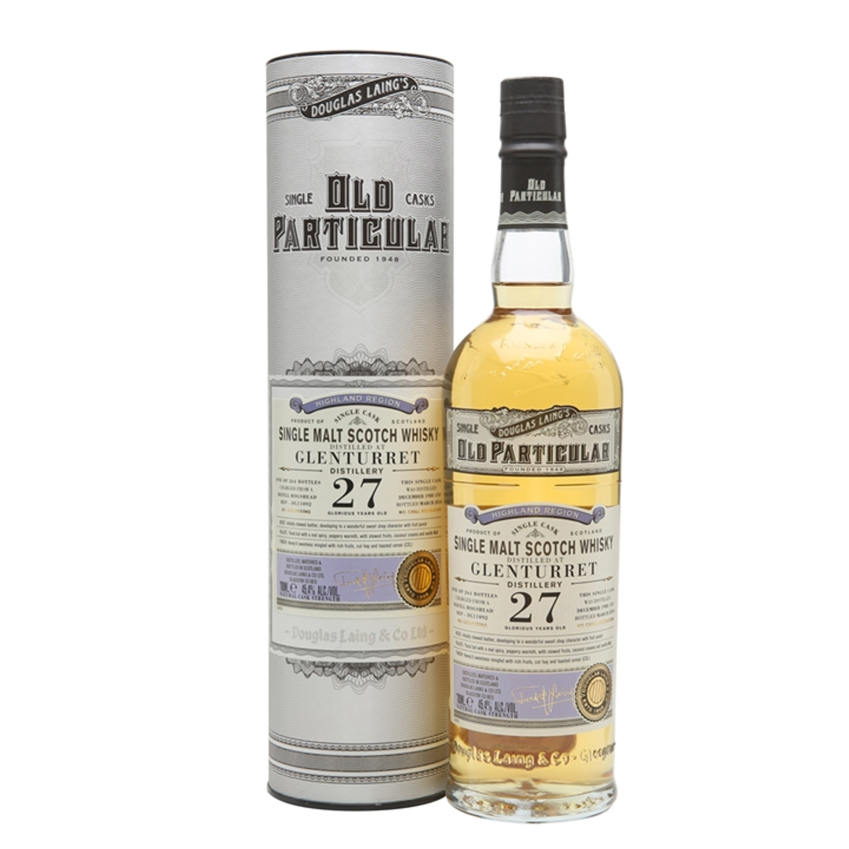 Old Particular Glenturret 27 Years Single Cask Single Malt Whisky – Highland Scotland