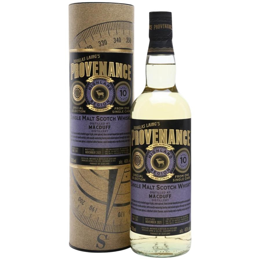 Provenance MacDuff 10 Years Single Cask Single Malt Whisky – Highland, Scotland