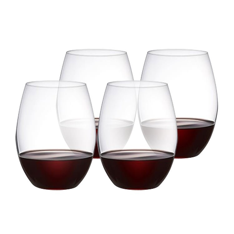 Plumm Outdoor Stemless Red+ Glass (Set of 4)