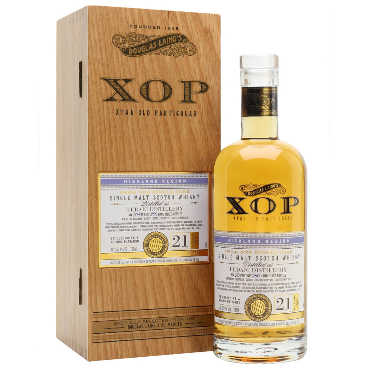 Xtra Old Particular Ledaig 21 Years Single Cask Single Malt Whisky – Isle of Mull Scotland