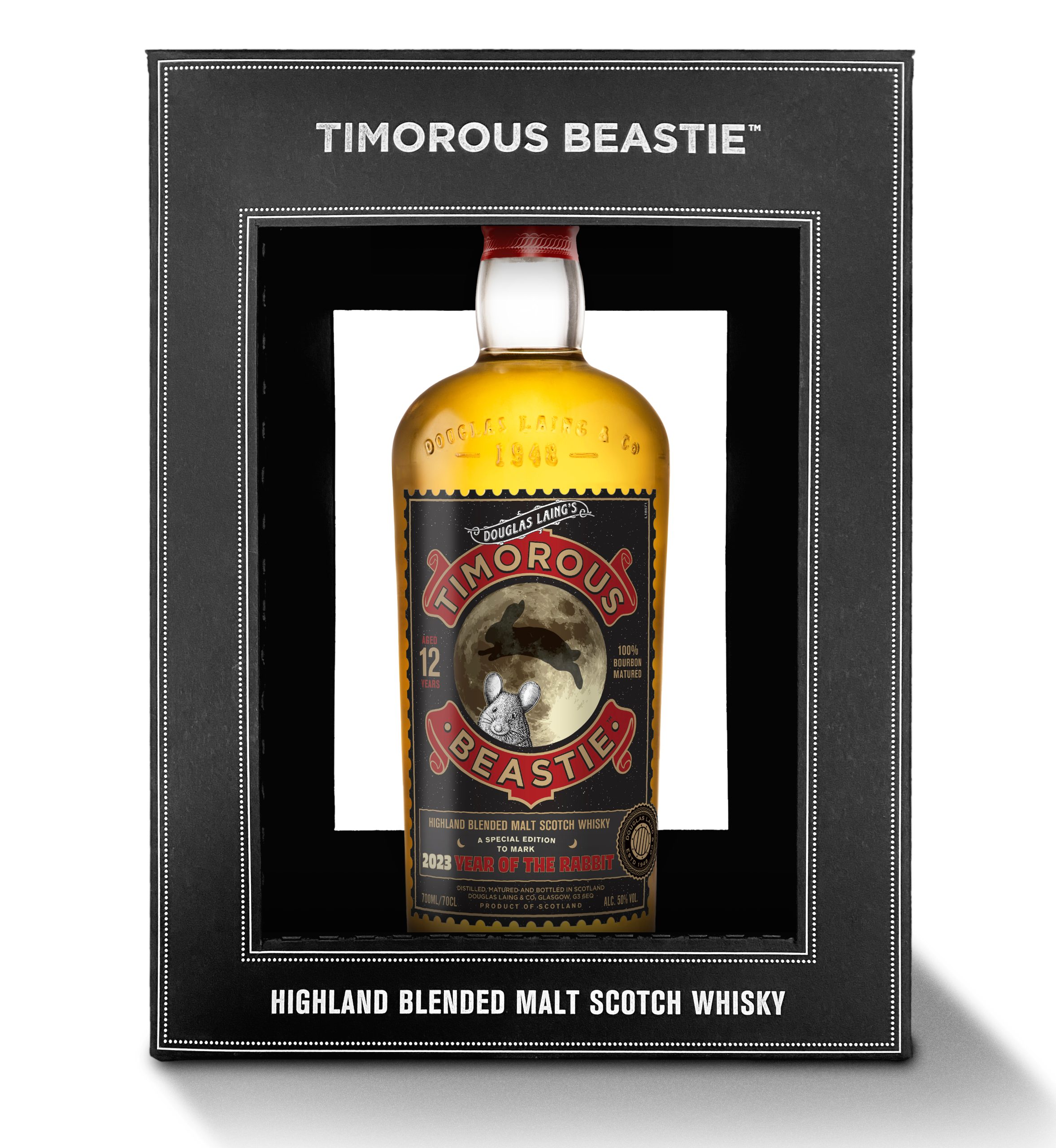 [With Free Gift!] Timorous Beastie 12 Years CNY Rabbit Edition Cask Strength Malt Whisky – Highland, Scotland