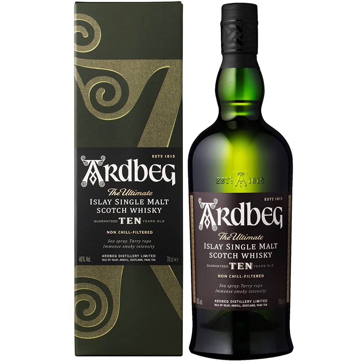 Ardbeg 10 Years Single Malt Scotch Whisky – Islay Scotland