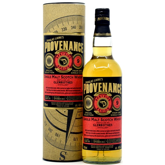 Provenance Glenrothes 9 Years Single Sherry Cask Single Malt Whisky – Speyside, Scotland