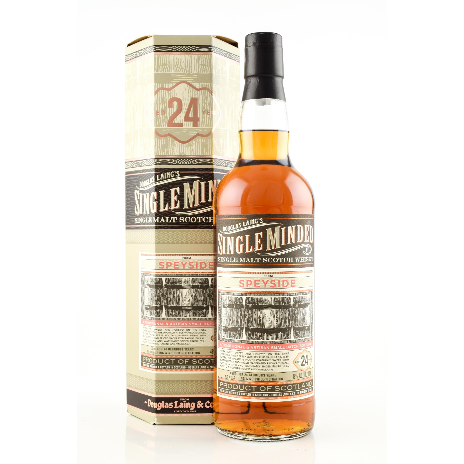 Single Minded Speyside 24 Years Single Cask Single Malt Whisky – Speyside, Scotland