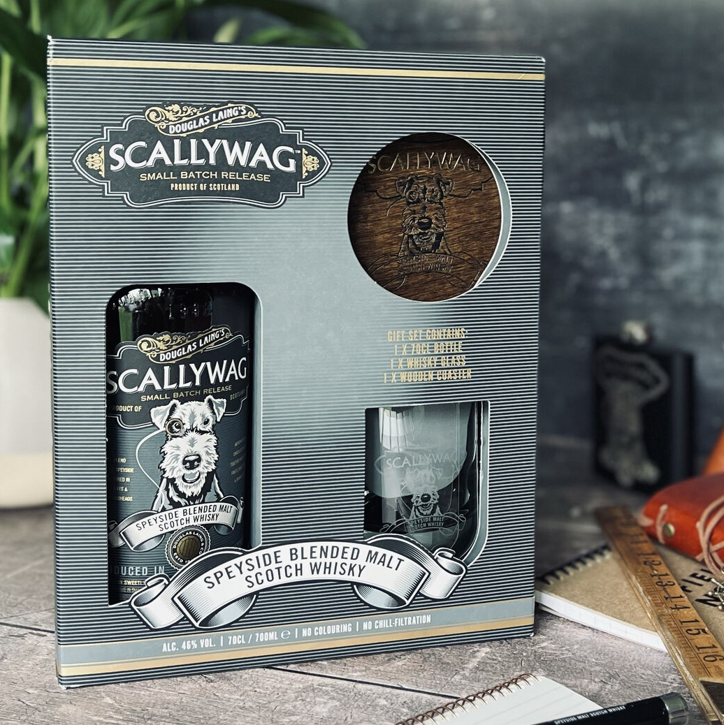 Scallywag Gift Box with Glass and Coaster Malt Whisky – Speyside, Scotland