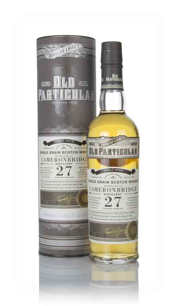 Old Particular Cameronbridge 27 Years Single Cask Lowland Malt Scotch Whisky – Scotland