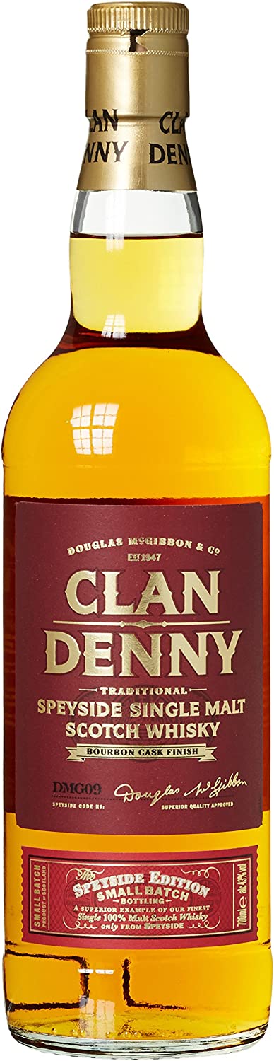 Clan Denny Traditional Speyside Single Malt Scotch Whisky – Speyside, Scotland