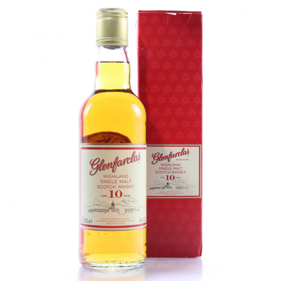 Glenfarclas 10 Years Single Malt Speyside Scotch Whisky 350ml – Speyside, Scotland