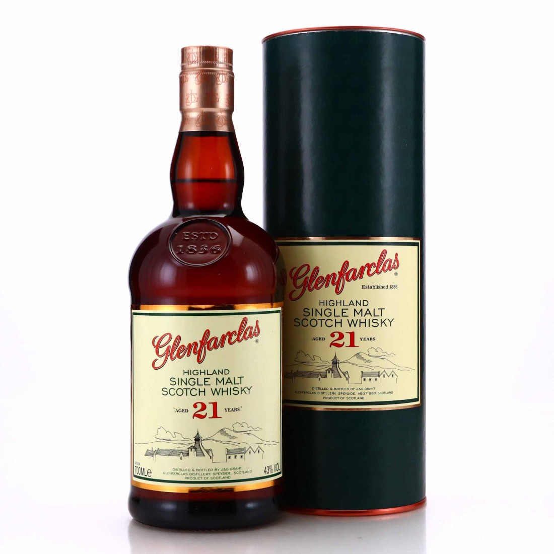 Glenfarclas 21 Years Highland Single Malt Scotch Whisky – Speyside, Scotland