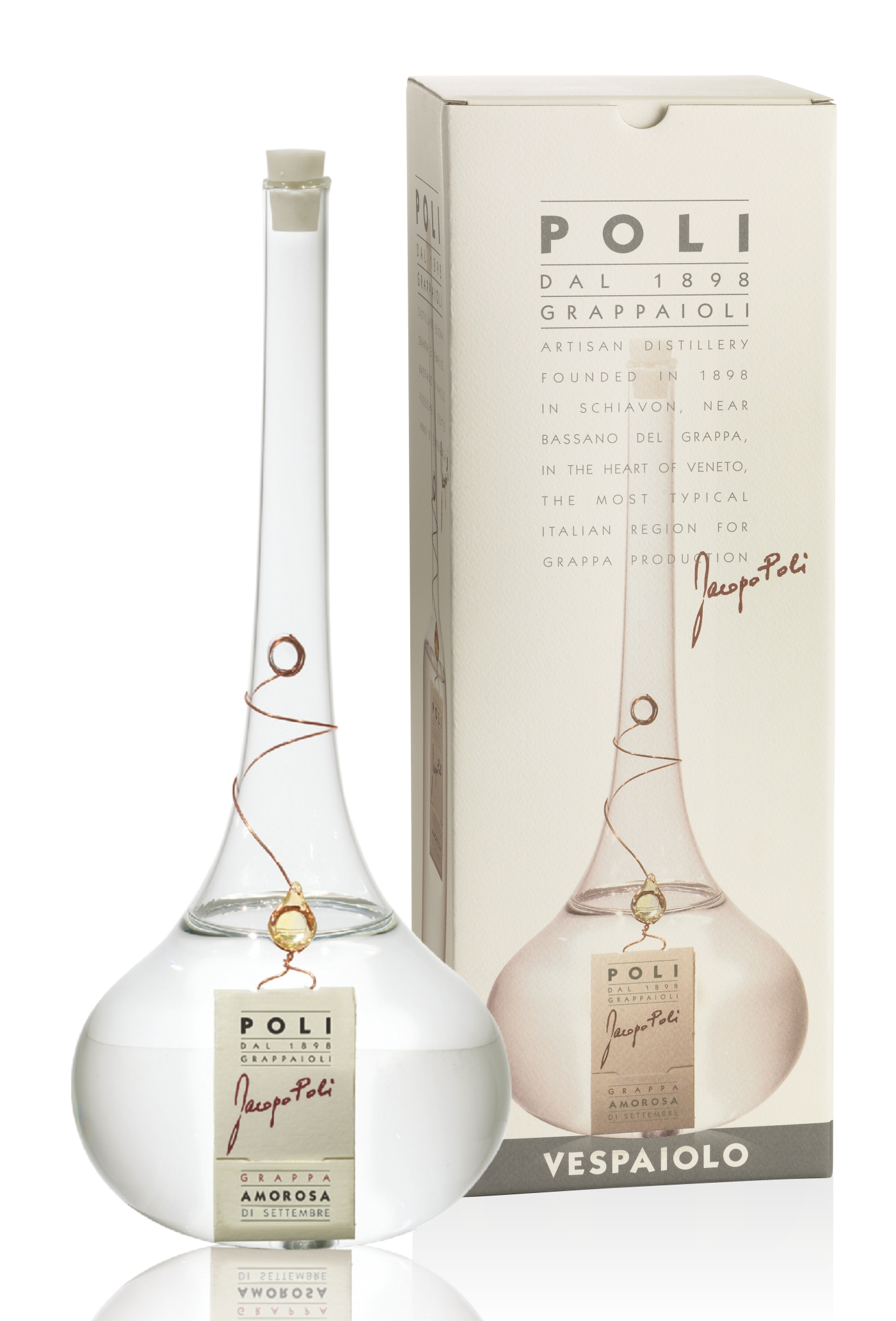 Poli Vespaiolo Grappa 1500ml – Italy