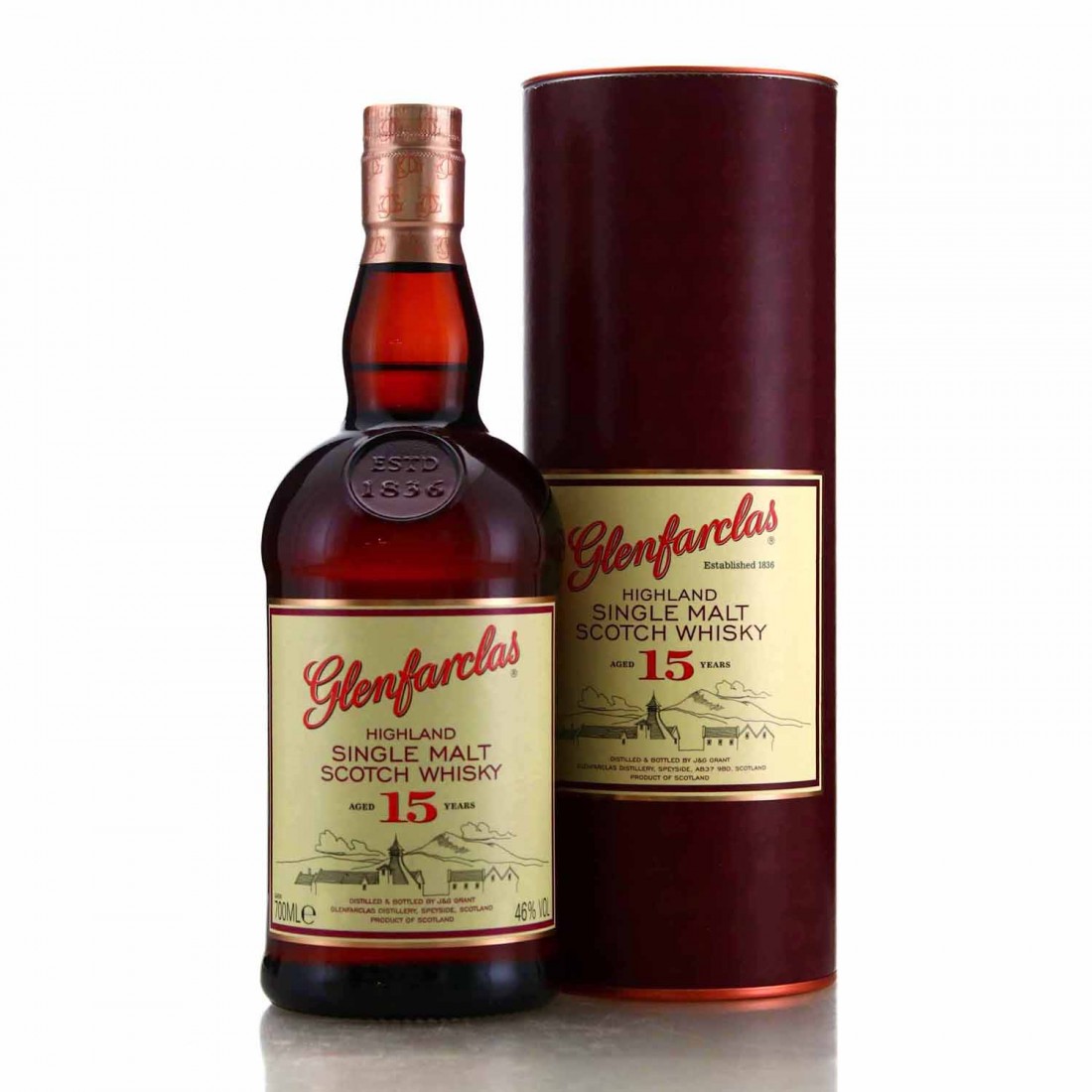 Glenfarclas 15 Years Highland Single Malt Scotch Whisky – Speyside, Scotland